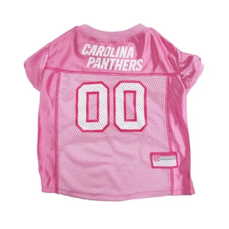 Pets First Carolina Panthers Pink Pet Jersey - Large PFCAR4019-0004